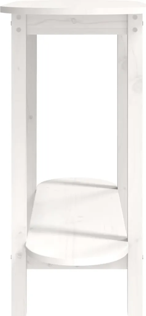 Consolle in Pino Massiccio Bianco 110x40x80 cm - Alta Resistenza - 6