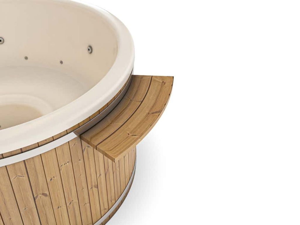 Finntherm Holz Badefass Stockholm aus Thermoholz, Produktbild 6
