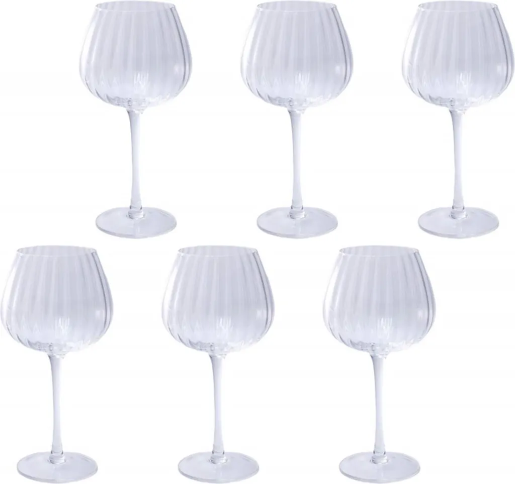 Set 6 Calici Rose&Tulipani Prismia 460ml | Ideali per Aperitivo