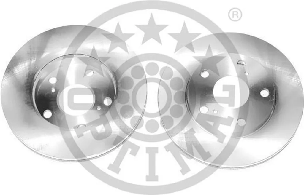 Jeu de Disques de Frein Avant Ventilés 255mm pour TOYOTA Picnic Essence