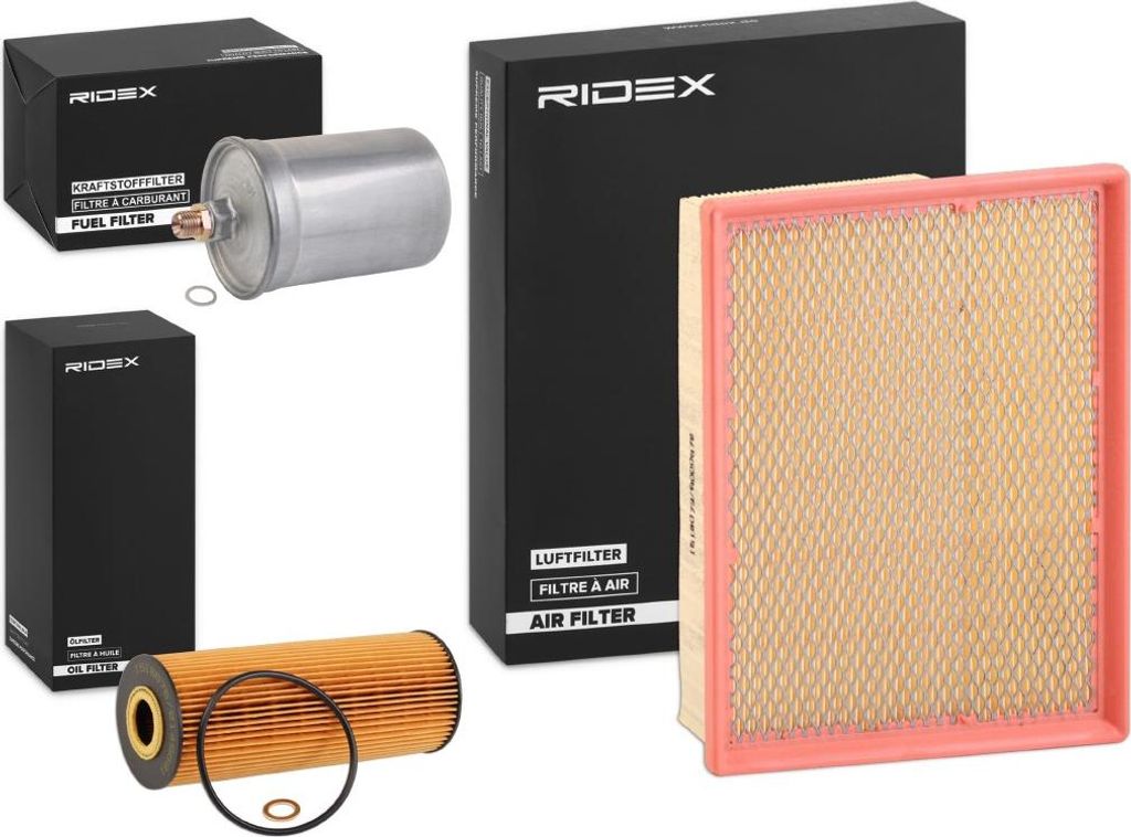 RIDEX Filterset Inspektionspaket Filtersatz passend für MERCEDES-BENZ C-Klasse Limousine (W202)