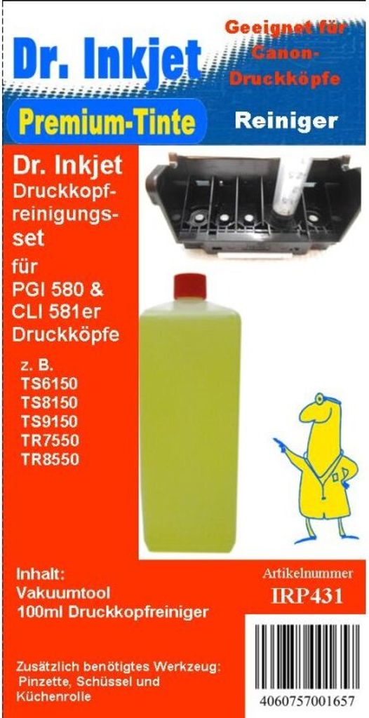 IRP431 - Druckkopfreiniger Kit für Canon TS9150 Druckkopf - PGI580 / CLI581