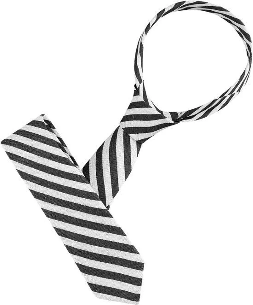 Col tricoté main en lin noir rayé - Accessoire de mode ajustable