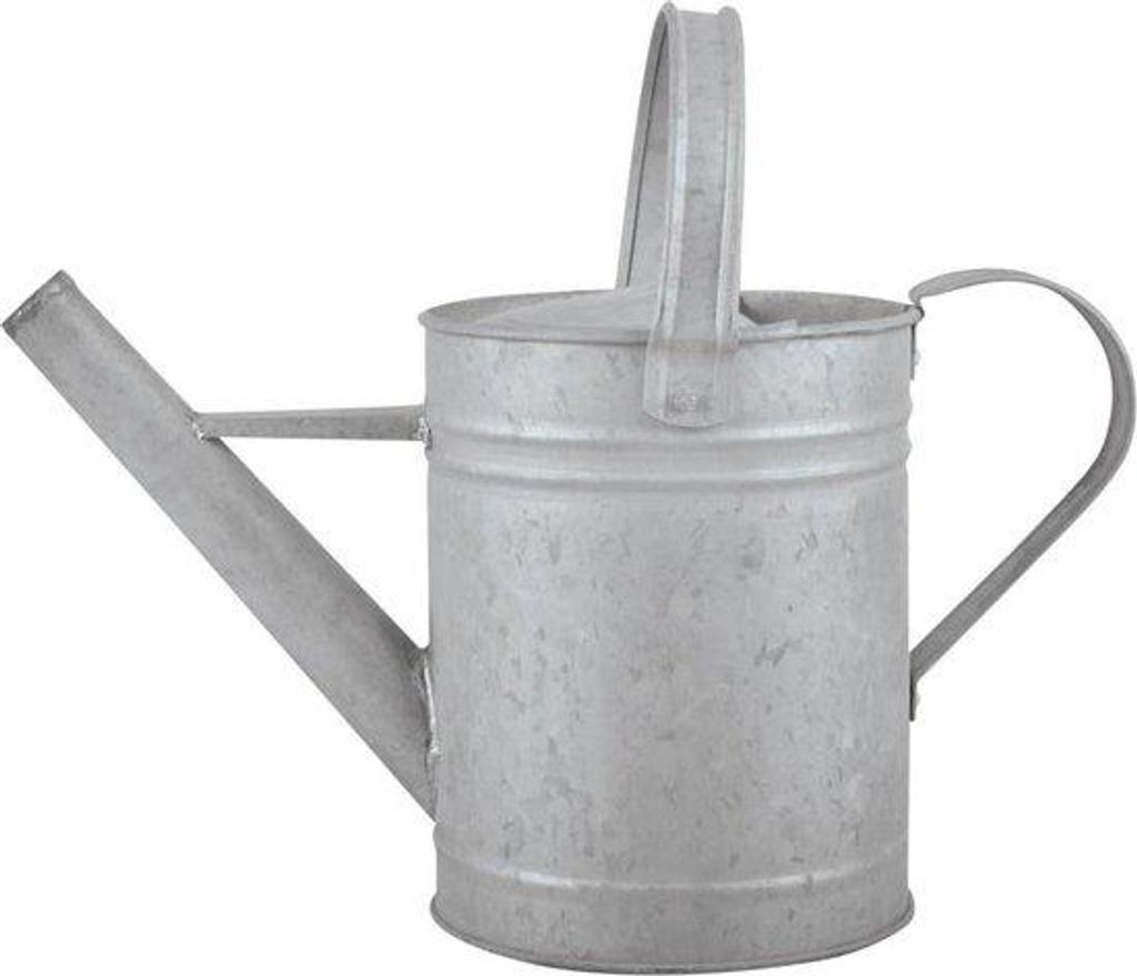 15-Liter-Gießkanne aus Metall, grau, für Garten