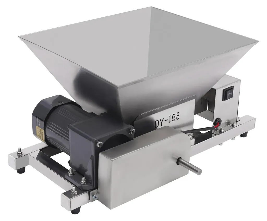 Broyeur de fruits électrique pour vinification maison - 60W Inox Pro