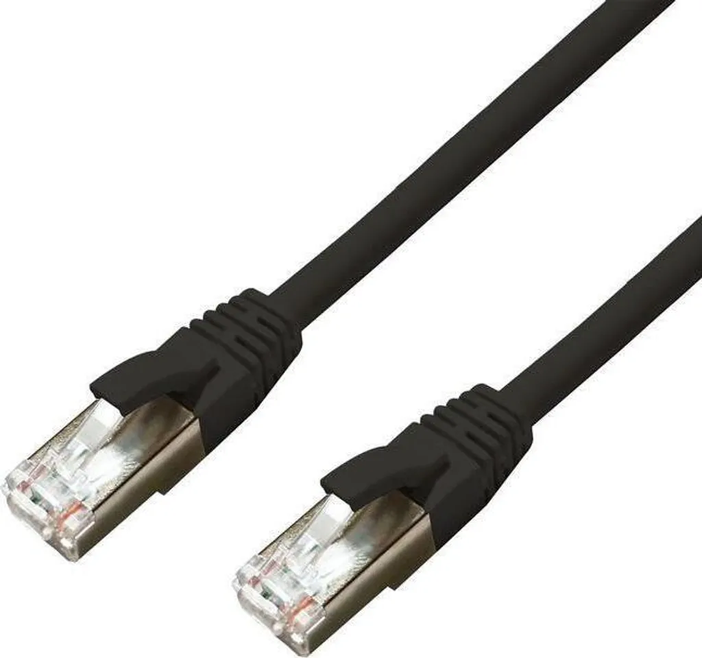 Câble Ethernet Cat6a S/FTP Noir 7,5m pour Réseau Local Haute Vitesse