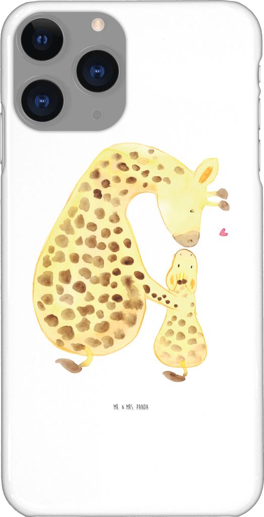 Mr. & Mrs. Panda Iphone 11 Pro Handyhülle Giraffe Kind - Weiß - Geschenk, Tochter, Lieblingsmensch, Afrika, Mutter, Handy Case, Mama, Premium Kun...