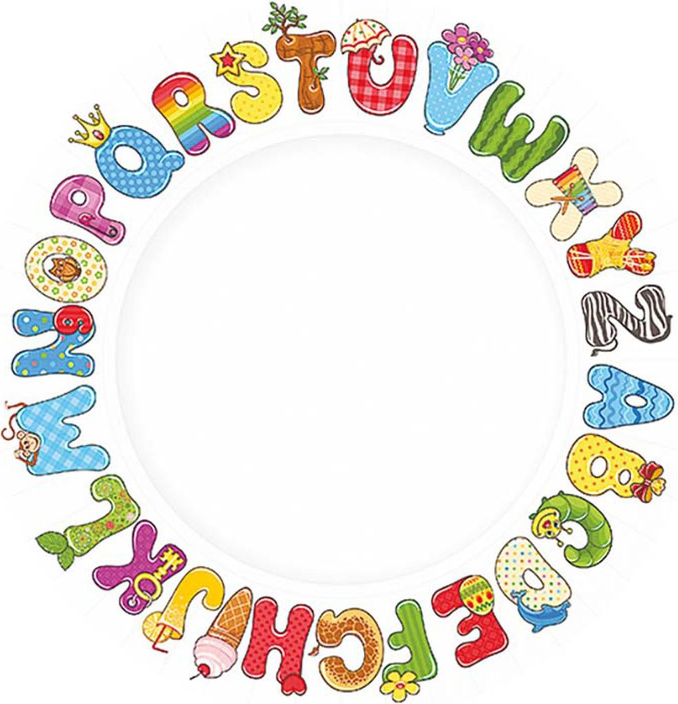 Pappteller "ABC Alphabet" | Ø23cm/8Stk. Produktbild 