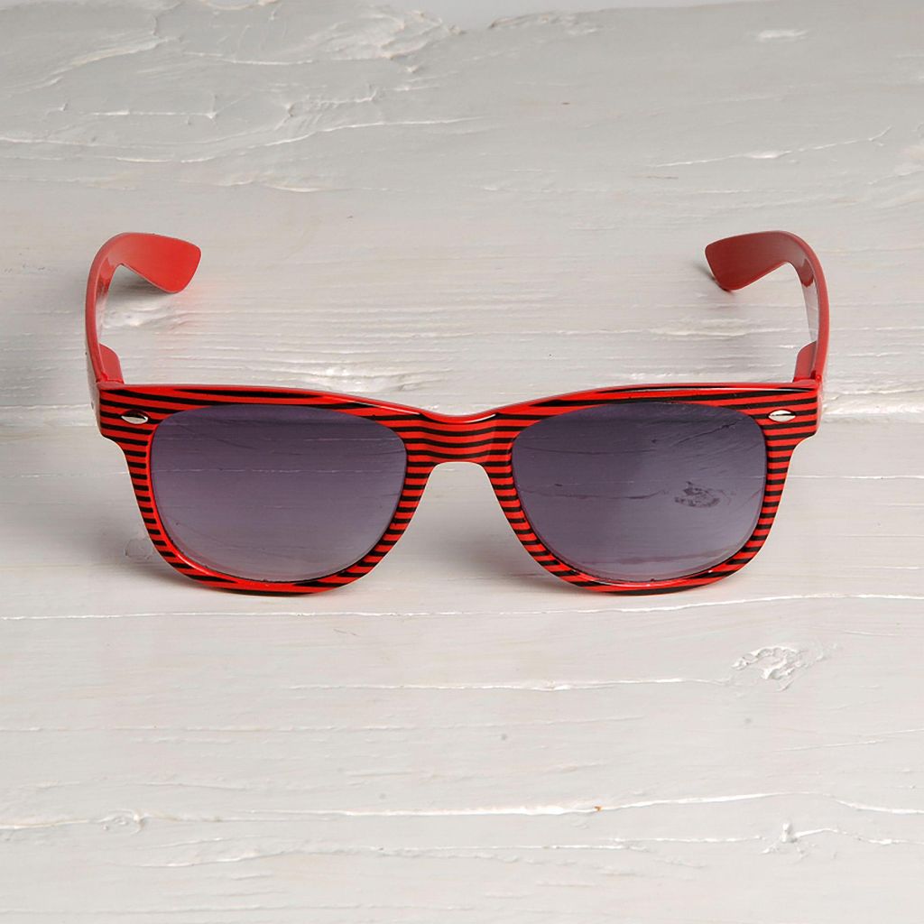 Freak Scene Sonnenbrille - M - Streifen rot-schwarz Produktbild 