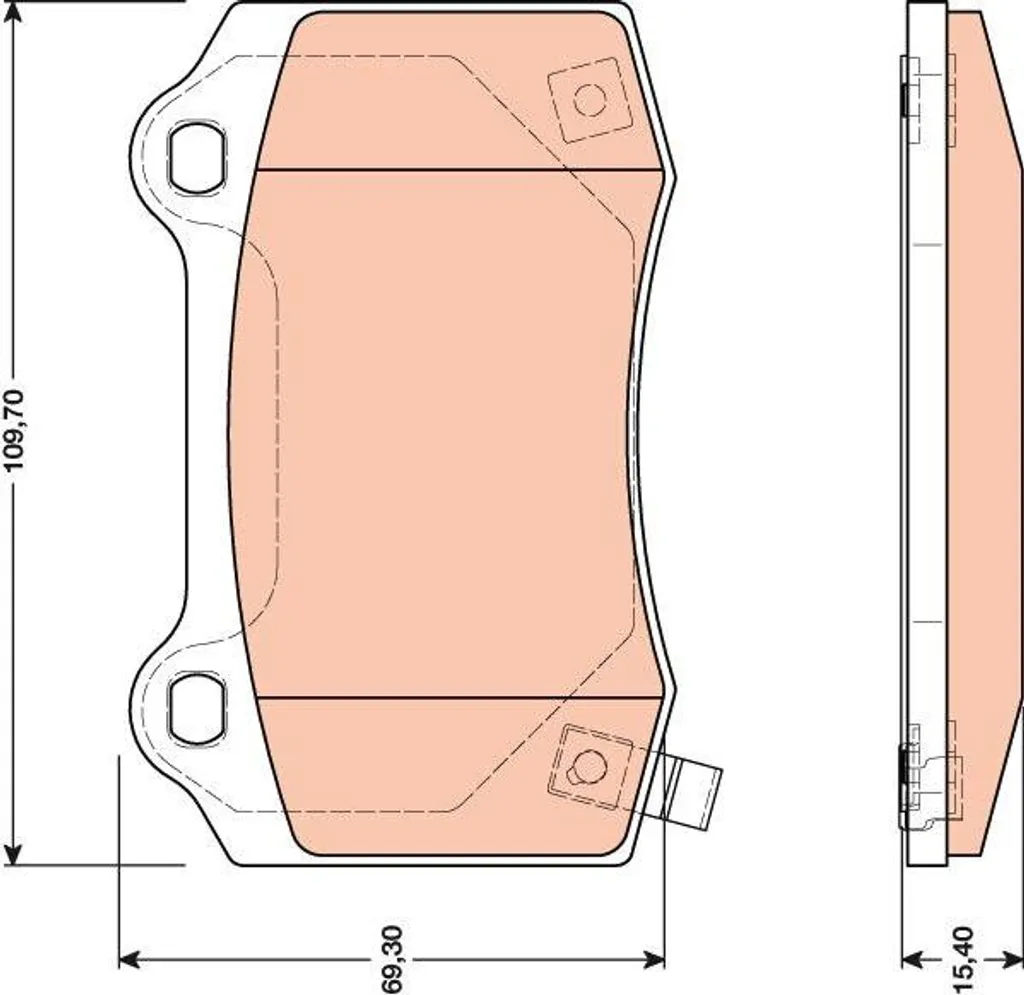 Plaquettes de Frein TRW GDB4171 pour Entretien Jeep Cherokee et Camaro 6.2