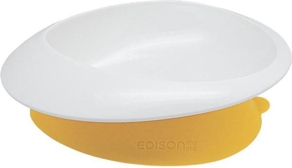 Selbsthaftender Teller mit abfallendem Boden (Babyartikel - Teller und Besteck)