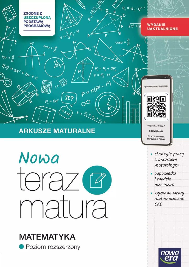 Nowa Teraz matura 2026. Matematyka. Arkusze maturalne z materiałami cyfrowymi. Poziom rozszerzony 2025/2026