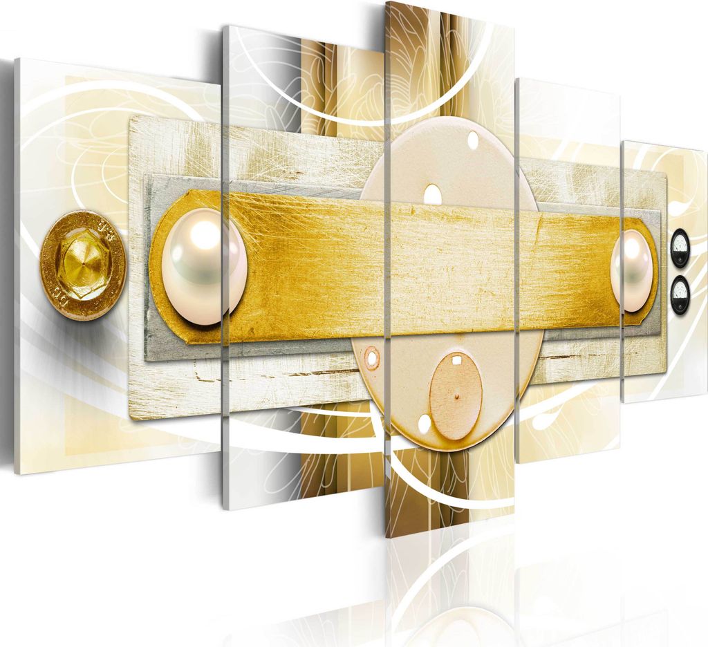 Leinwandbilder 200x100 cm 020101- 204 Vlies Leinwandbild 5 tlg Kunstdruck modern Wandbilder XXL Wanddekoration Design Wand Bild ABSTRAKT