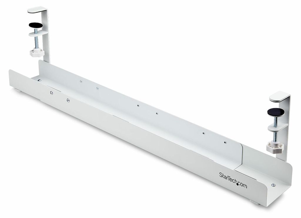 StarTech.com Schreibtisch-Kabelwanne 120 cm klemmbar Weiß