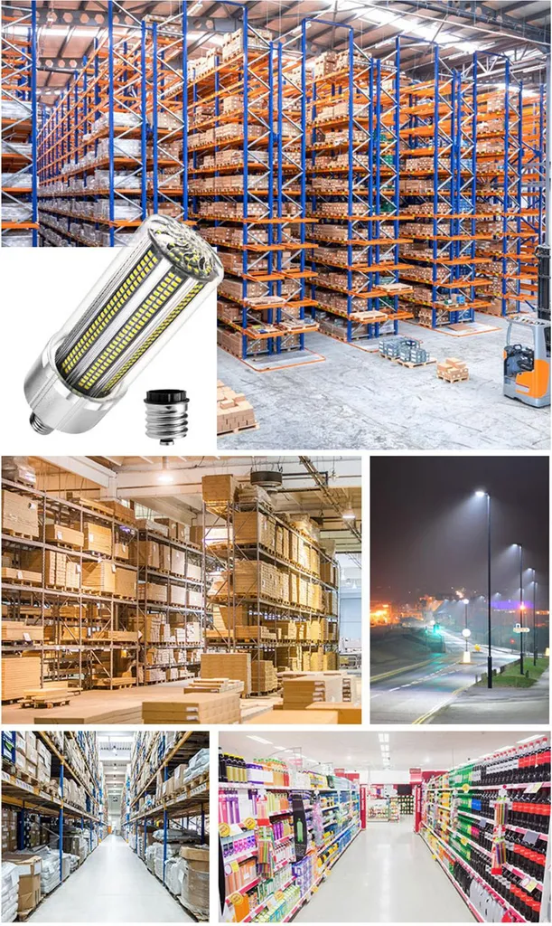 Lampe LED Maïs E27 Format Compact pour Éclairage de Garage et Jardin