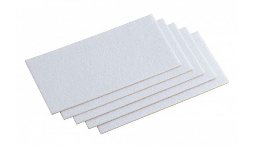 Filz-Zuschnitt selbstklebend, 100 x 200 mm, weiß, 5 Stück