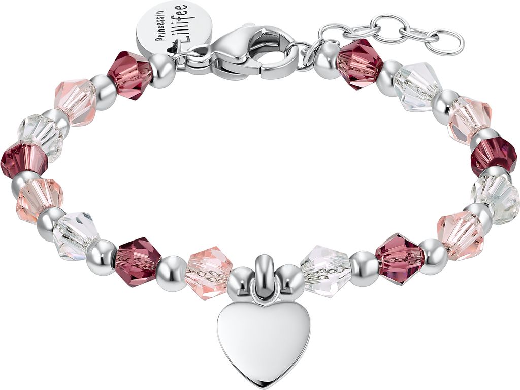 Prinzessin Lillifee 2034005 Armband mit Herz Anhänger mit Glassteinen