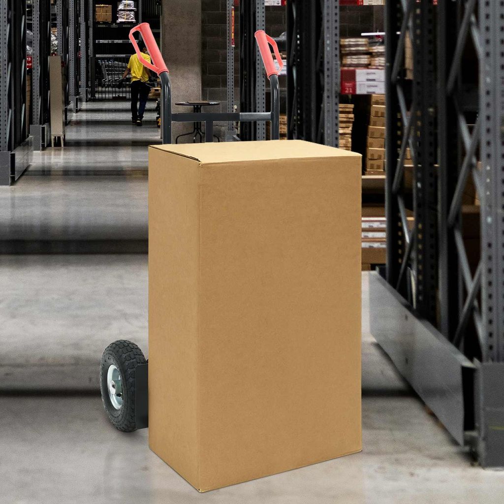 "Schlussverkauf" Handwagen - VIDAXL - Schwarz und Rot 57x46x113 cm Stahl C17628