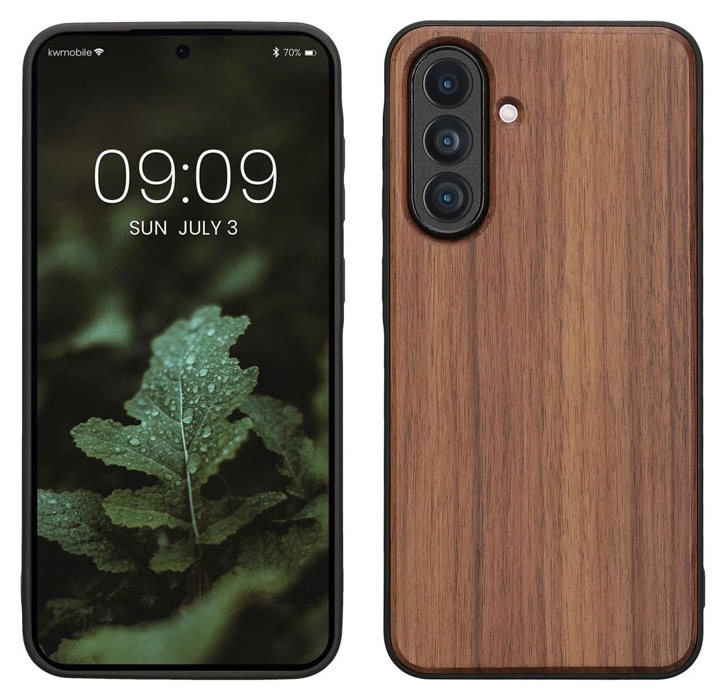 kwmobile Handyhülle für Samsung Galaxy A56 5G Hülle Holz - Produktbild 