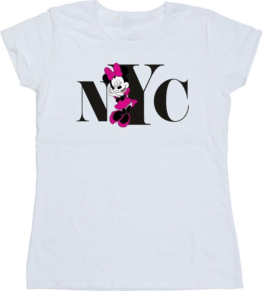 Disney - "NYC" T-Shirt für Damen BI33231 (XL) (Weiß)