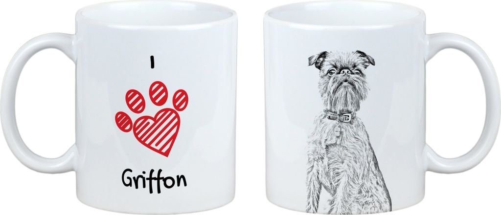 Brüsseler Griffon, Griffon Bruxellois - Tasse mit Hund, entzückende Tasse mit Grafik, Geschenk mit Ihrem Foto von der Marke Art-Dog