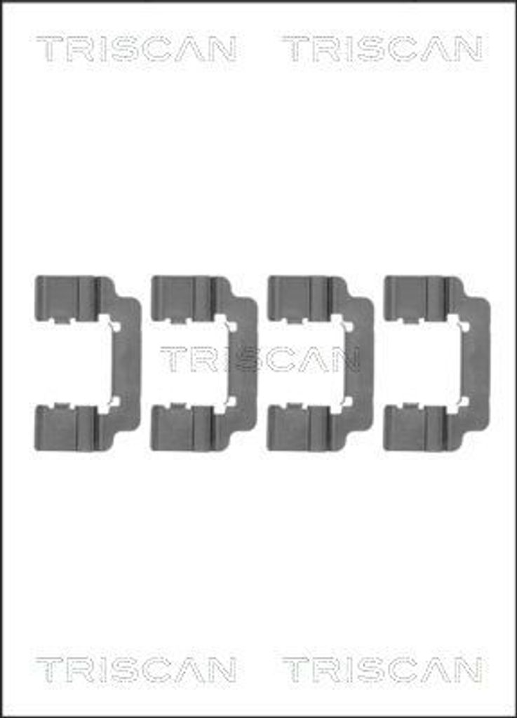 TRISCAN Zubehörsatz Scheibenbremsbelag 8105 241620 für OPEL Produktbild 