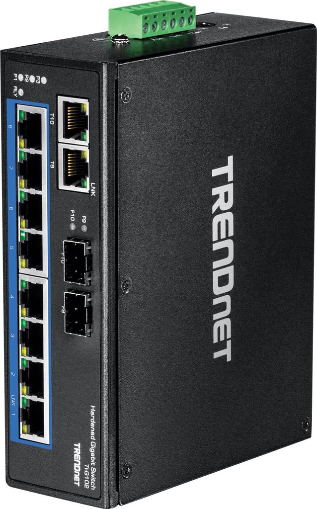TRENDnet TI-G102 10Port Switch DIN-Rail Industrial Gigabit