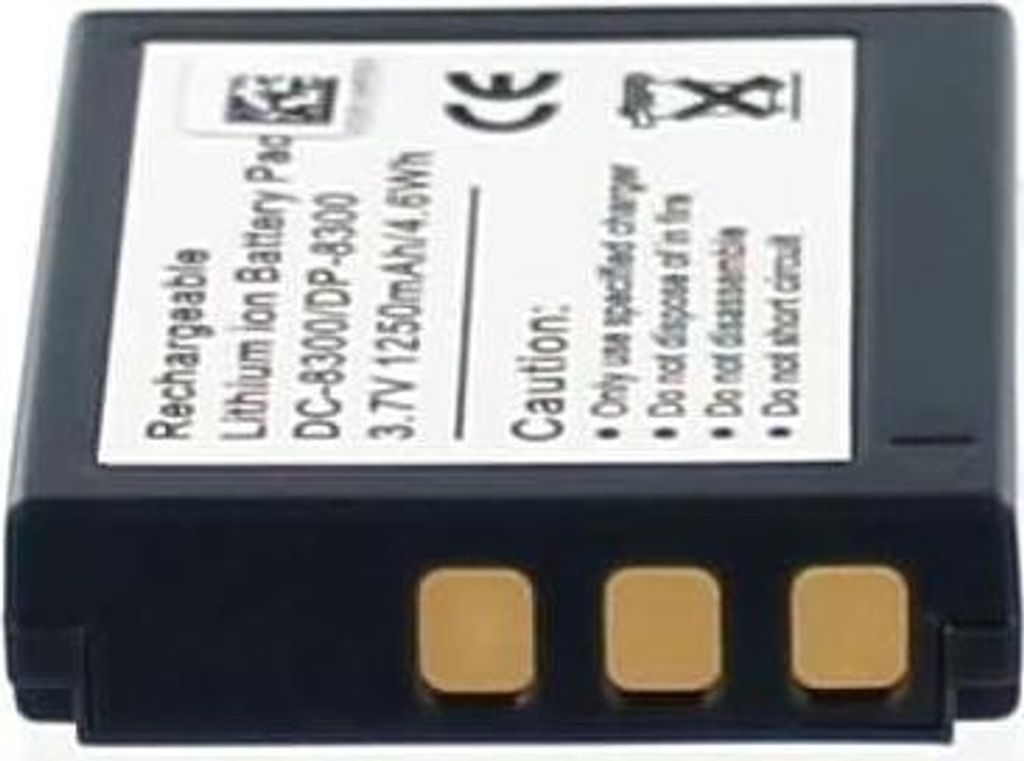 Akku für Traveler DC-8300 Li-Ion 3,7 Volt 1000 mAh schwarz.