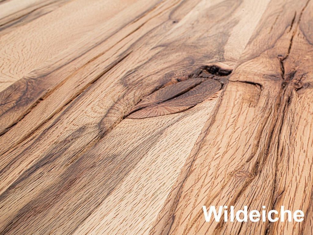 Esszimmertisch Esstisch Holztisch Küchentisch Tisch Massiv rechteckig "Dublin I" 220x100 cm Wildeiche