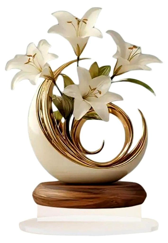 Weißes Zuhause, Kunst im Mid-Century-Stil, Weiß und Silber, Produktbild 
