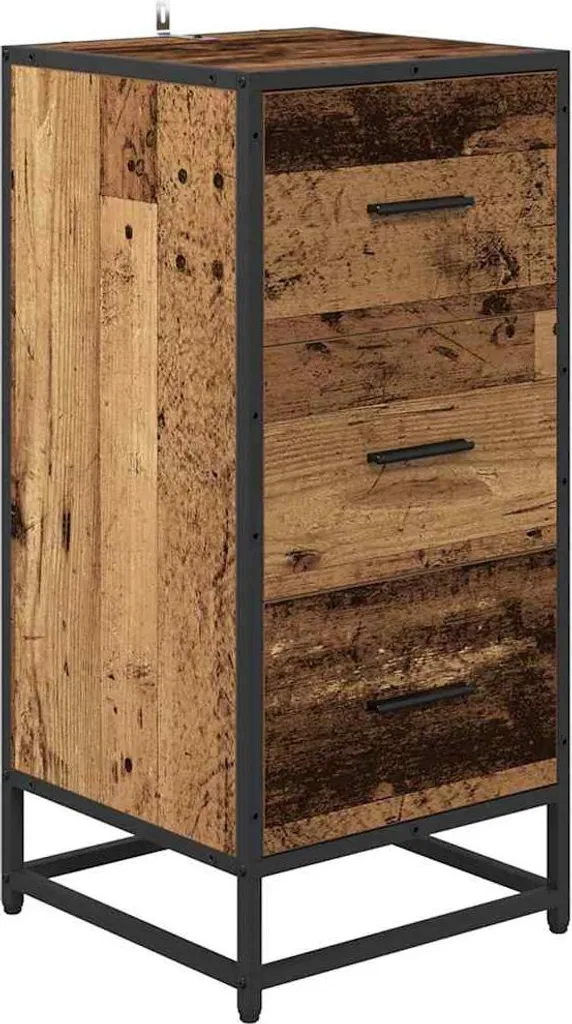 Credenza in legno antico 35,5 x 35 x 76 cm