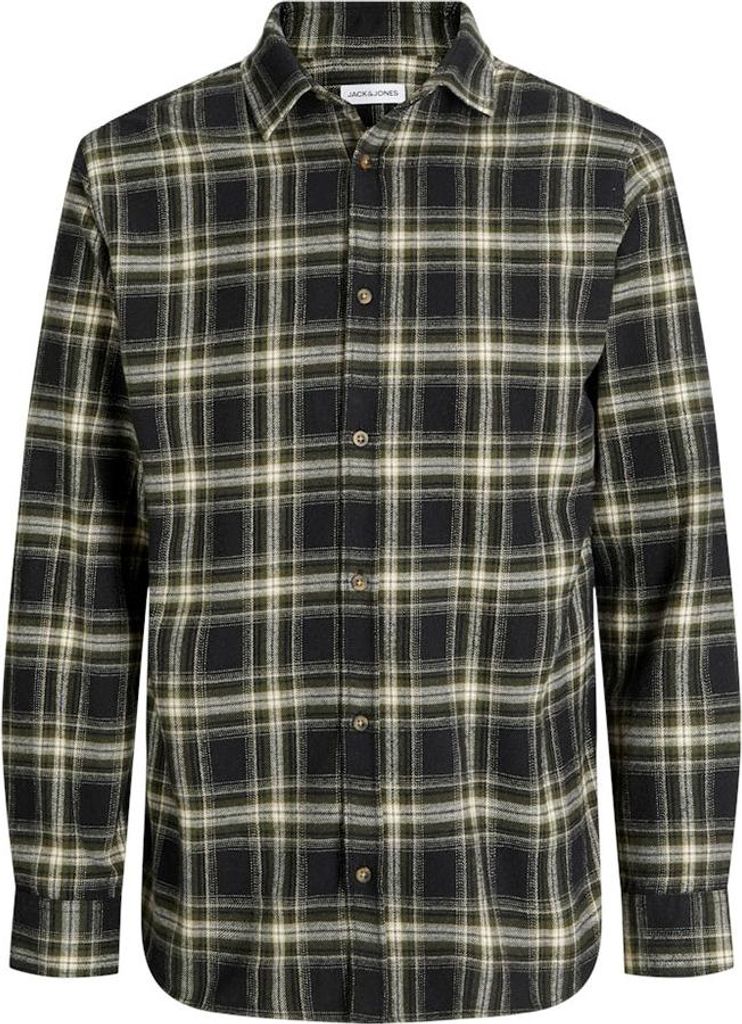 Jack & Jones Oshua Check Plus Size Langarmhemd Grün 4XL Mann Grün 4XL