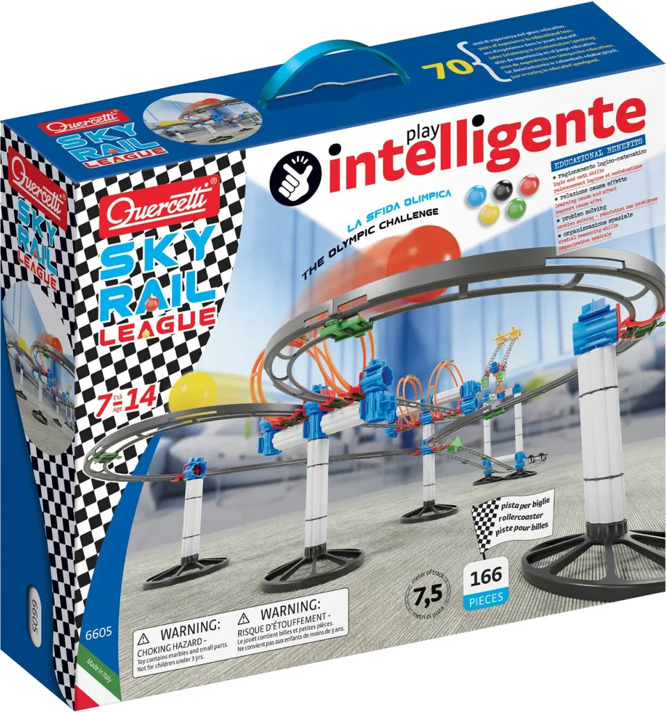 Circuit de Billes Educatif Skyrail League 7,5m pour Enfant Créatif
