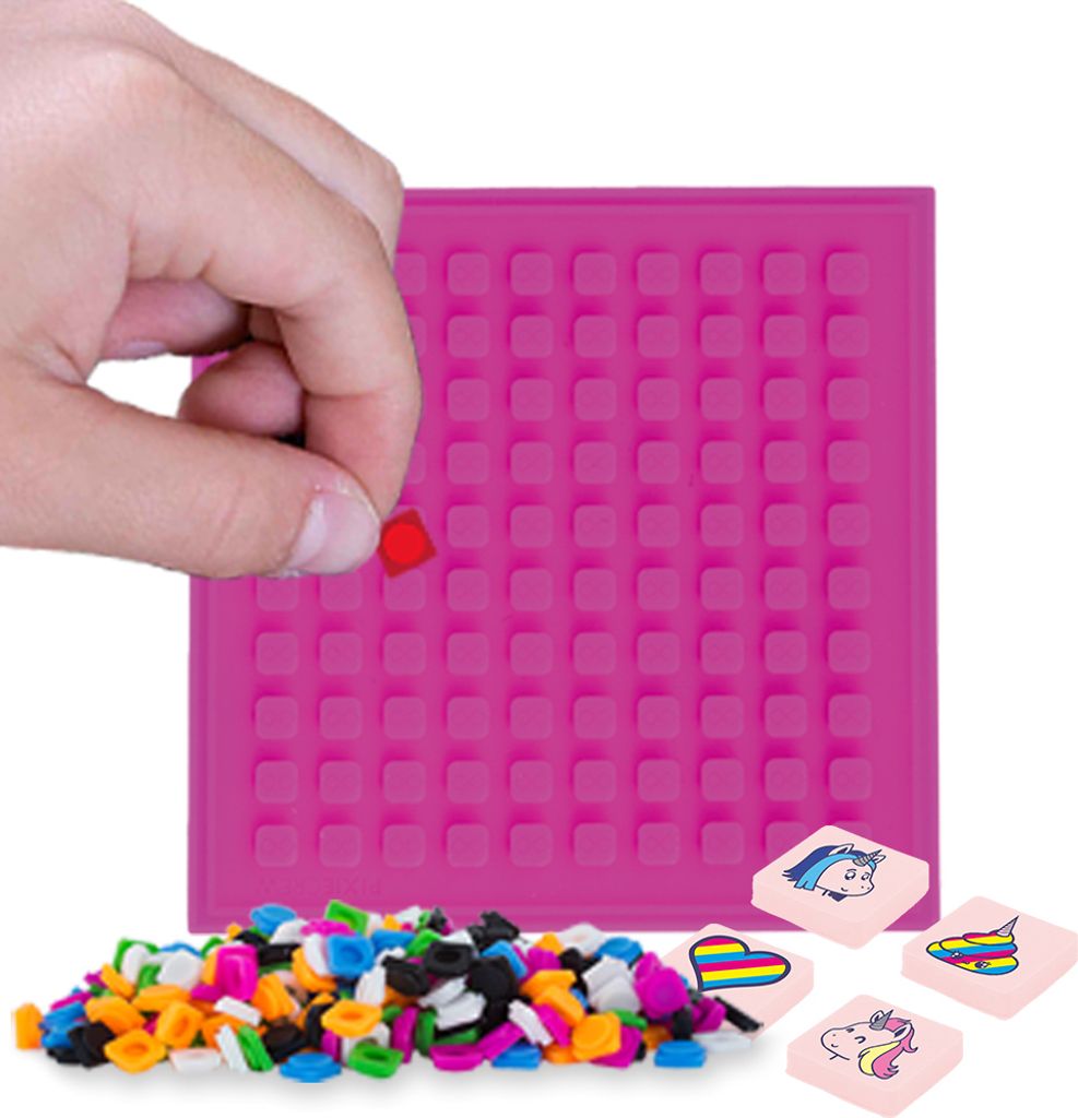 PIXIE CREW Mosaikplatte FUCHSIA quadratisch