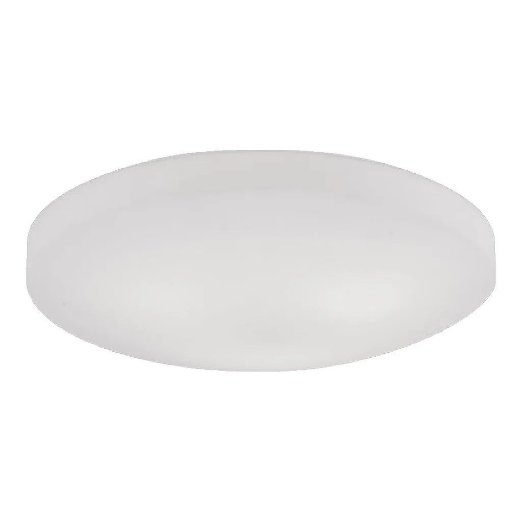 Plafonnier salon TARJA blanc opale Ø600 - Luminaire pour grande pièce
