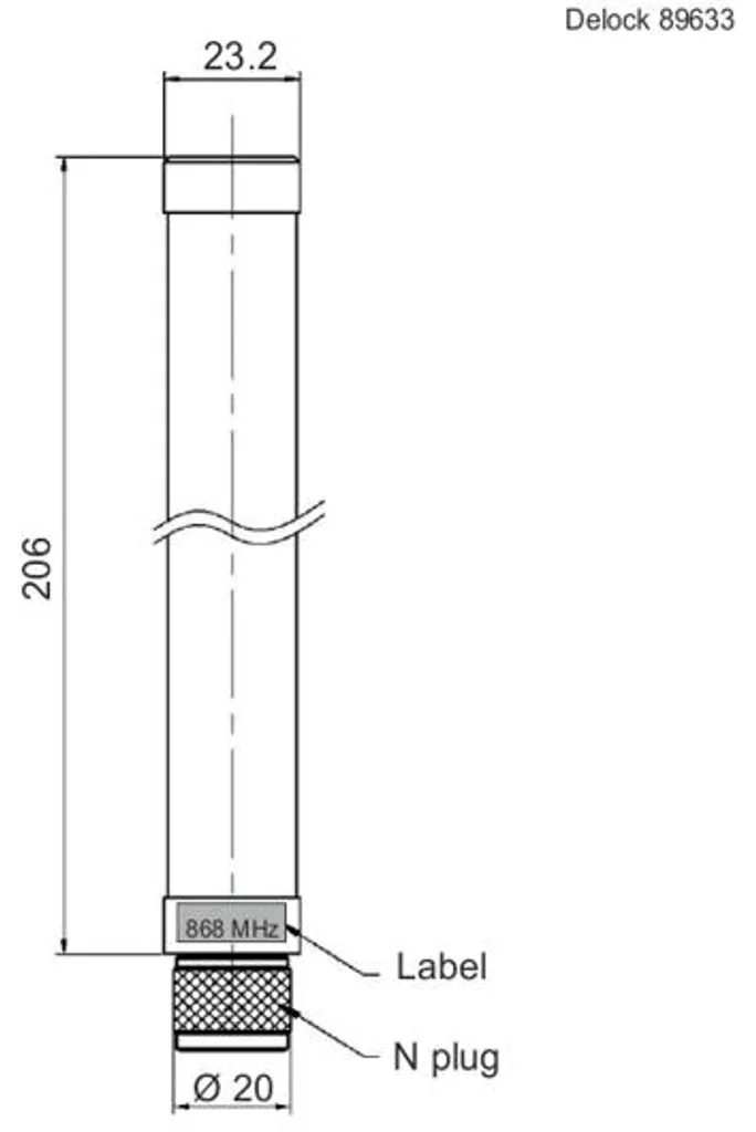 Antenne Omnidirectionnelle DeLOCK Blanche 20.6cm pour Usage Intérieur - 3