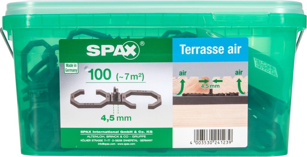 SPAX Terrassen-Abstandshalter AIR 100 St. Produktbild 