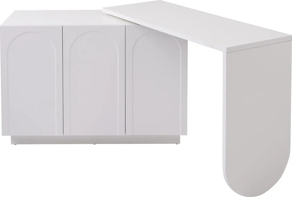 Bureau d'Angle Modulable pour Gagner de l'Espace avec Rangement - 13