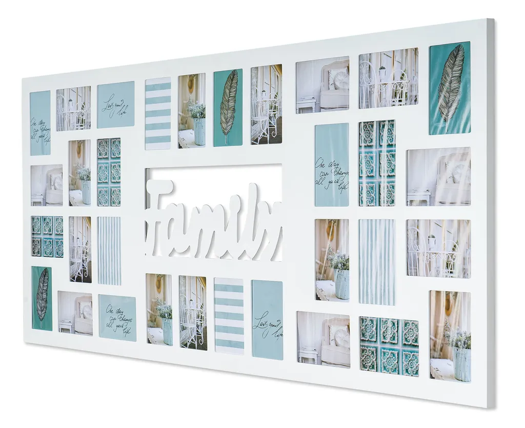 Bilderrahmen 139x60cm Holz Weiß Family 32 Kaufland.de