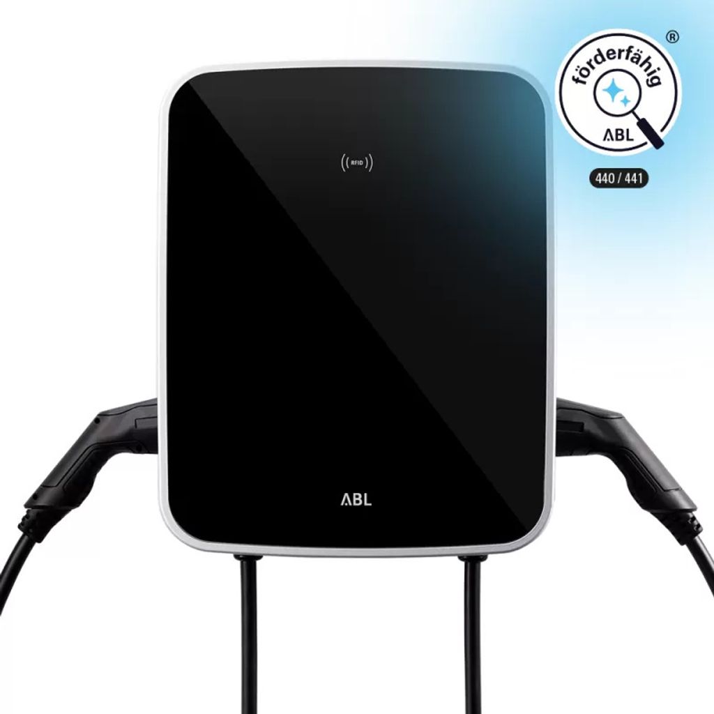 ABL Wallbox eMH3, 2x 11 kW, 2x Typ 2 Kabel, Controller 3W2284