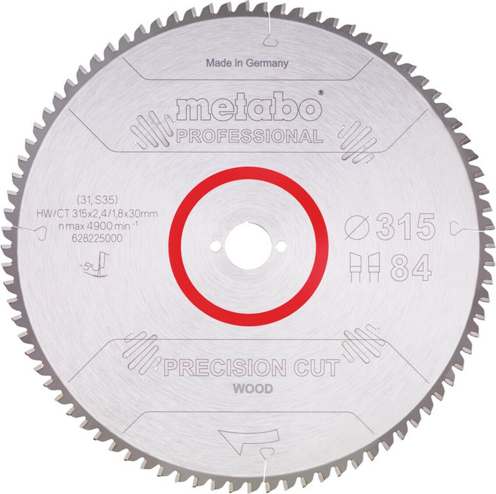 Metabo Kreissägeblatt HW/CT 315x30x2,4/1,8