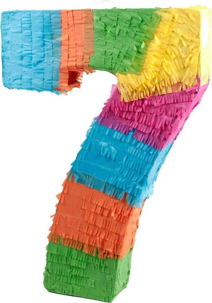 Pinata Zahl 0–9 – Schlagpinata für Kindergeburtstag, Party & Event – Bunte Geburtstags-Pinata zum Befüllen für Mädchen & Jungen Zahl wäh...
