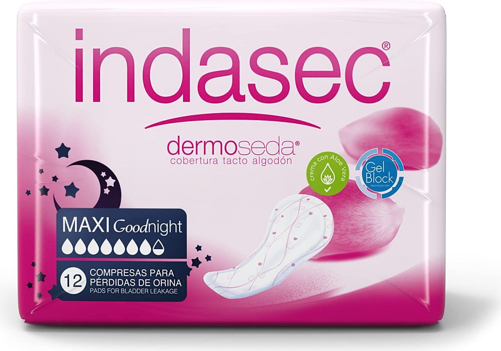 Indasec Dermoseda Good Night Inkontinenz Komprimieren Sie Produktbild 