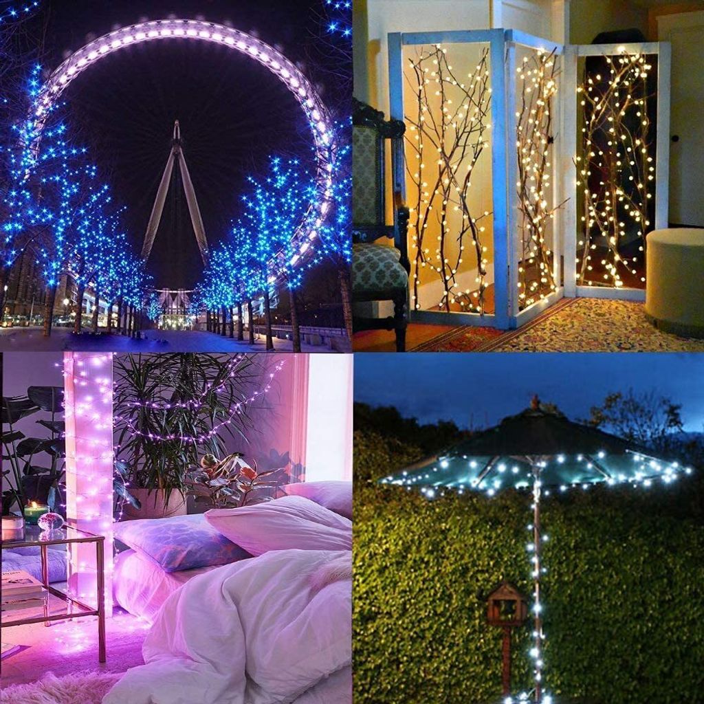 5m 50 LEDs Bunt Lichterkette Außen & Innen Deko Kupferdraht Produktbild 9