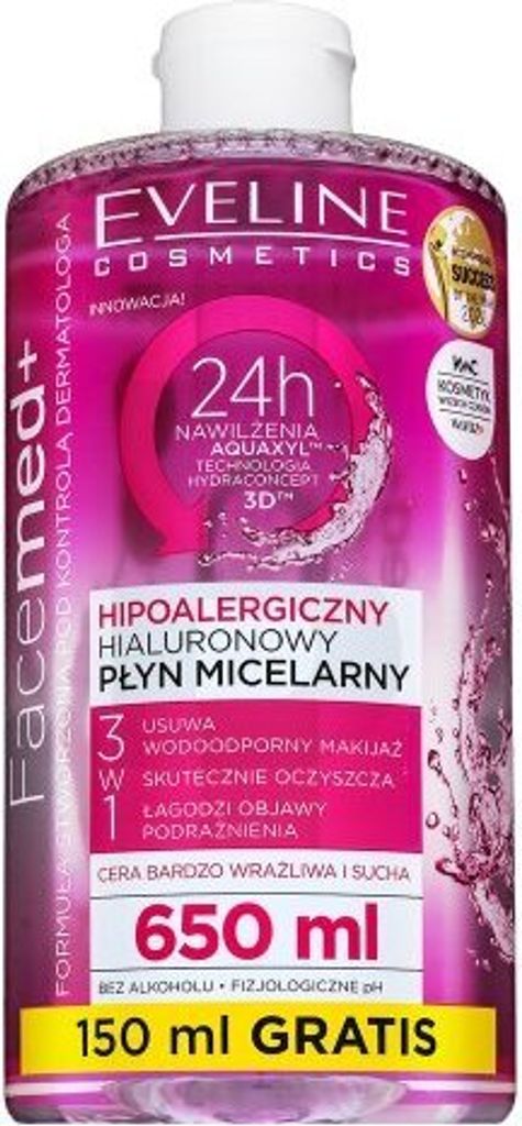 Eveline FaceMed+ Cleansing Micellar Water 650 ml Produktbild 