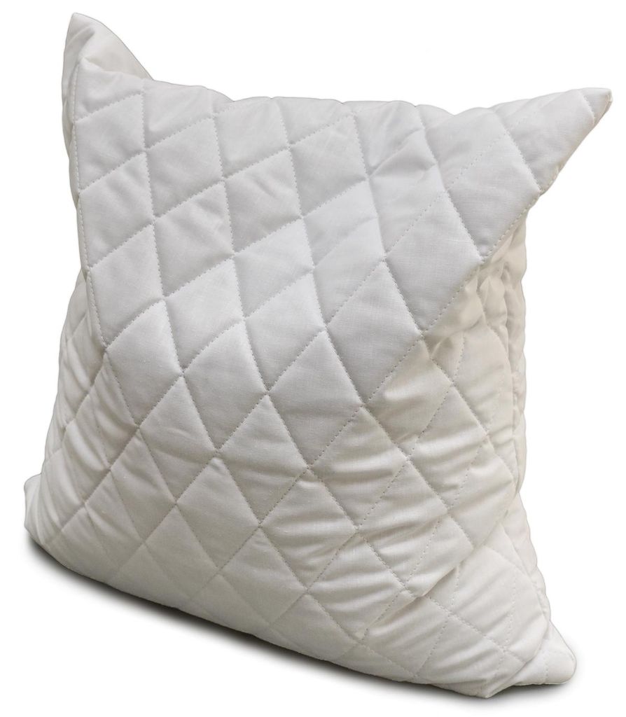 Bio-Buchweizenkissen 40x40cm Steppware weiß - Bio Buchweizenschalen im Kissen - direkt befüllt