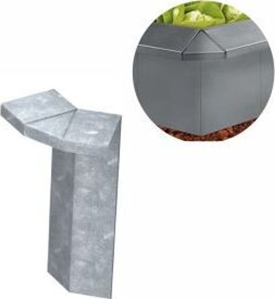 Ecke Außen für Schneckenzaun 135grad | Schneckenblech | Schneckenschutz | Schneckenabwehr, Color:ohne Farbe