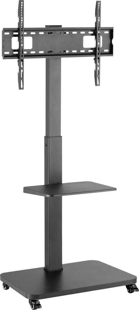 Support TV sol orientable et réglable en hauteur 37-75 pouces Noir