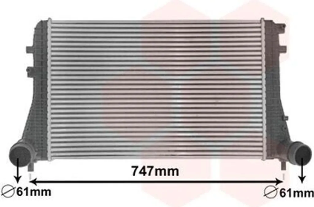 Intercooler en aluminium VAN WEZEL 58004306 haute résistance