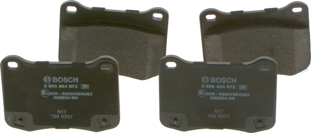 Plaquettes BOSCH 0986494872 : Stop aux sifflements de frein IS II E2
